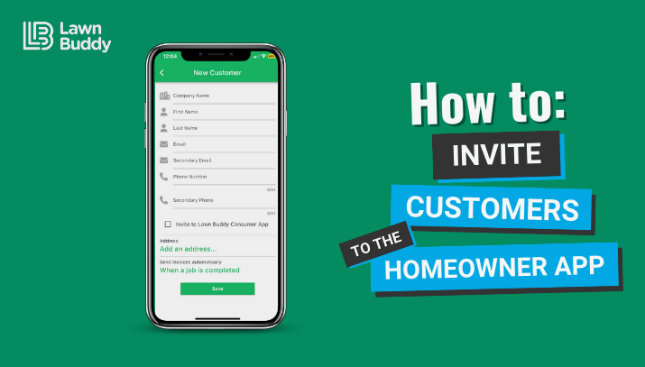 how to invite customers to the homeowner app