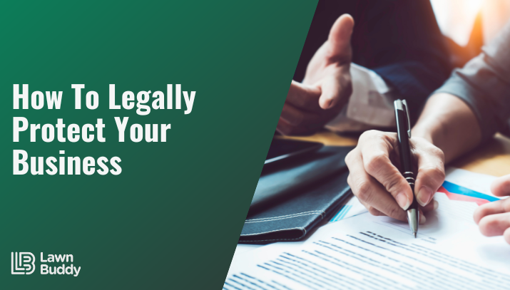 how to legally protect your lawn care business